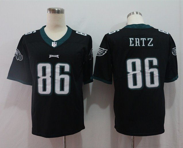 Men's Philadelphia Eagles Zach Ertz #86 Black Jersey